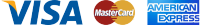 VISA, MasterCard and American Express accepted here